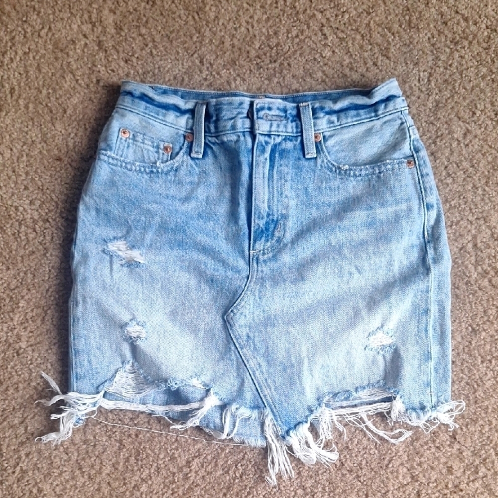 🎁Pistola Rumi High Rise Cut Off Skirt, Size 24 - Picture 2 of 5